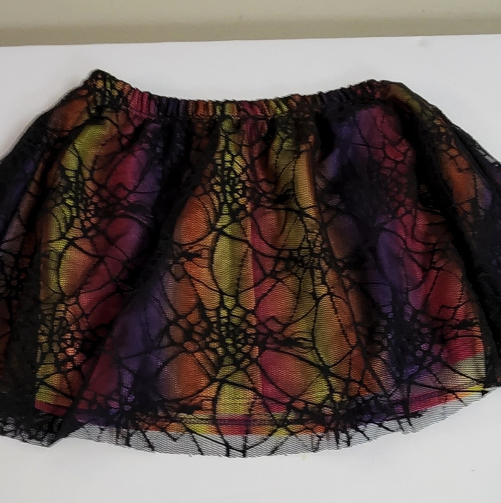 🚫Halloween🚫 Skirt Orange and Black 3T
